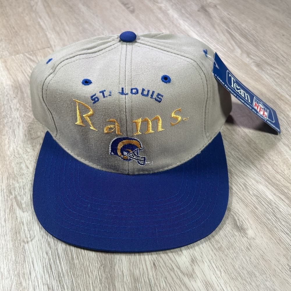 VTG St Louis‎ Rams Snapback Hat NEW NFL Football Drew Pearson Beige Cap